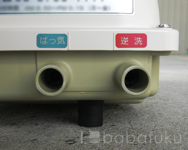 浄化槽エアーポンプ 日東工器(クボタ)LAG-80B(左) 
 (旧タイプ) 詳細図